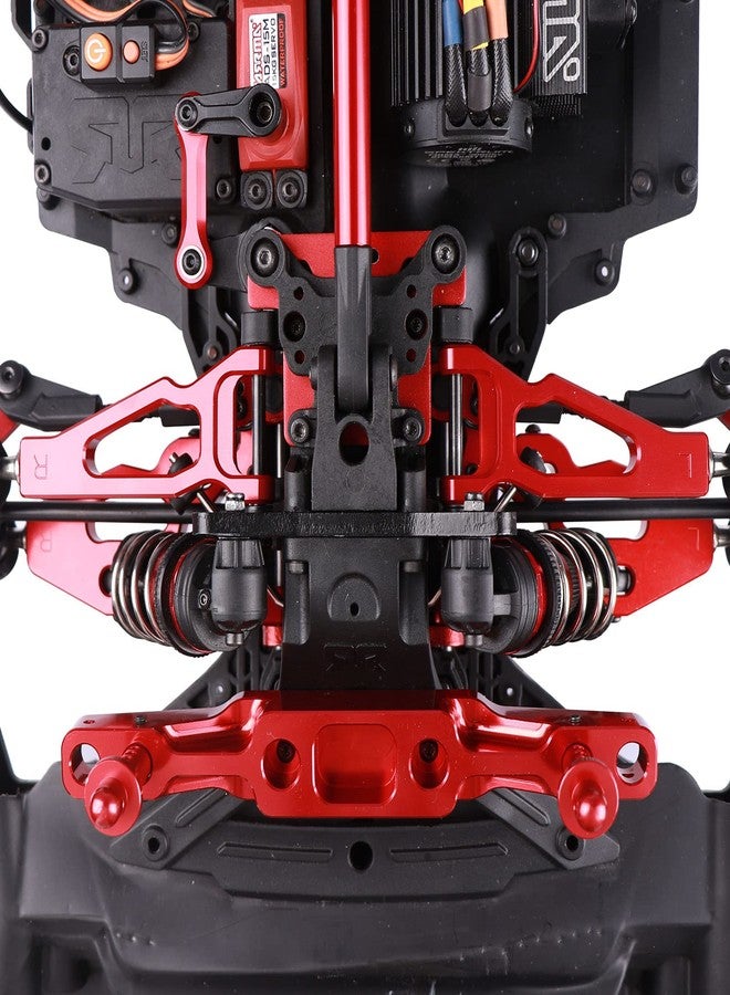 Aimrock Aluminum Front Lower Suspension A Arms w/Pivot Balls Upgrades Parts for 1/8 Typhon 1/7 Felony Infraction Limitless 6S BLX RC Buggy Car (Blue) - Image 3